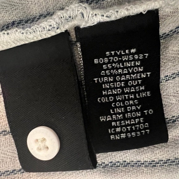 Sanctuary Blue/White Stripe Sleeveless Long Top - Size Medium - Picture 5 of 5